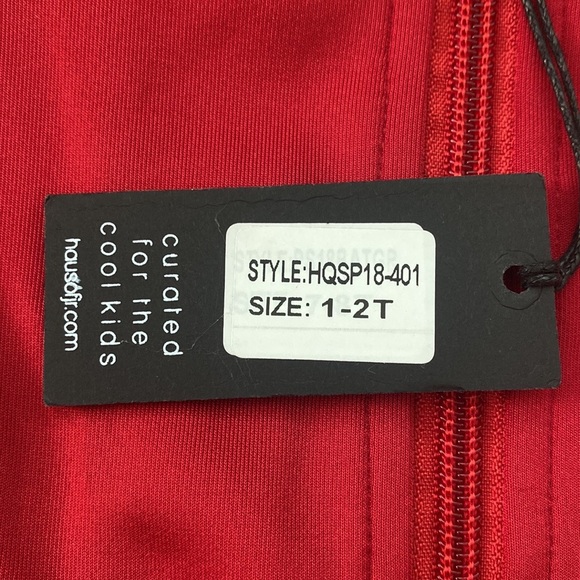 Haus of Jr Laurent Red Track Jacket Sz 1-2T NWT - Picture 13 of 14